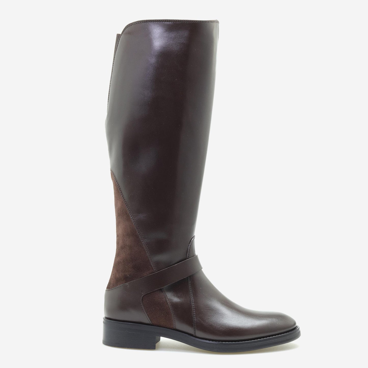 Botas de Pele e Camurça