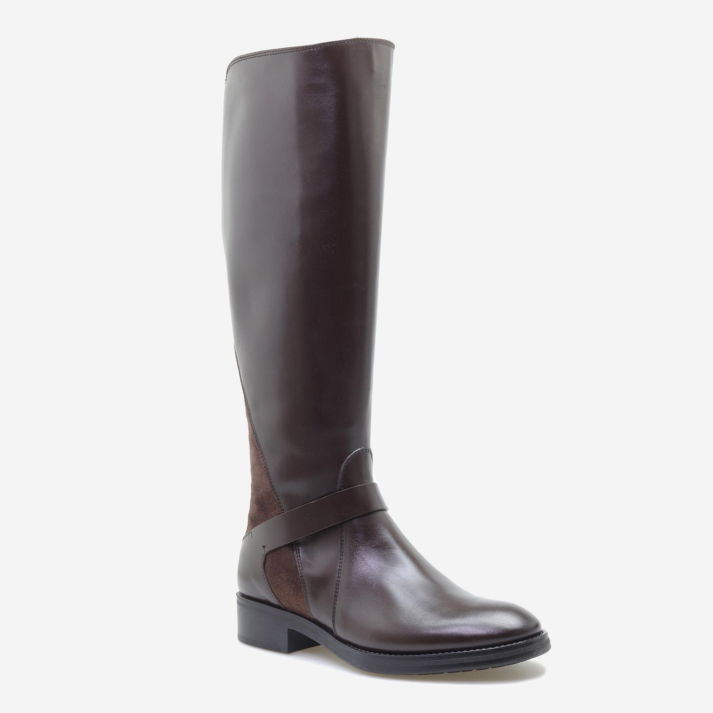 Botas de Pele e Camurça