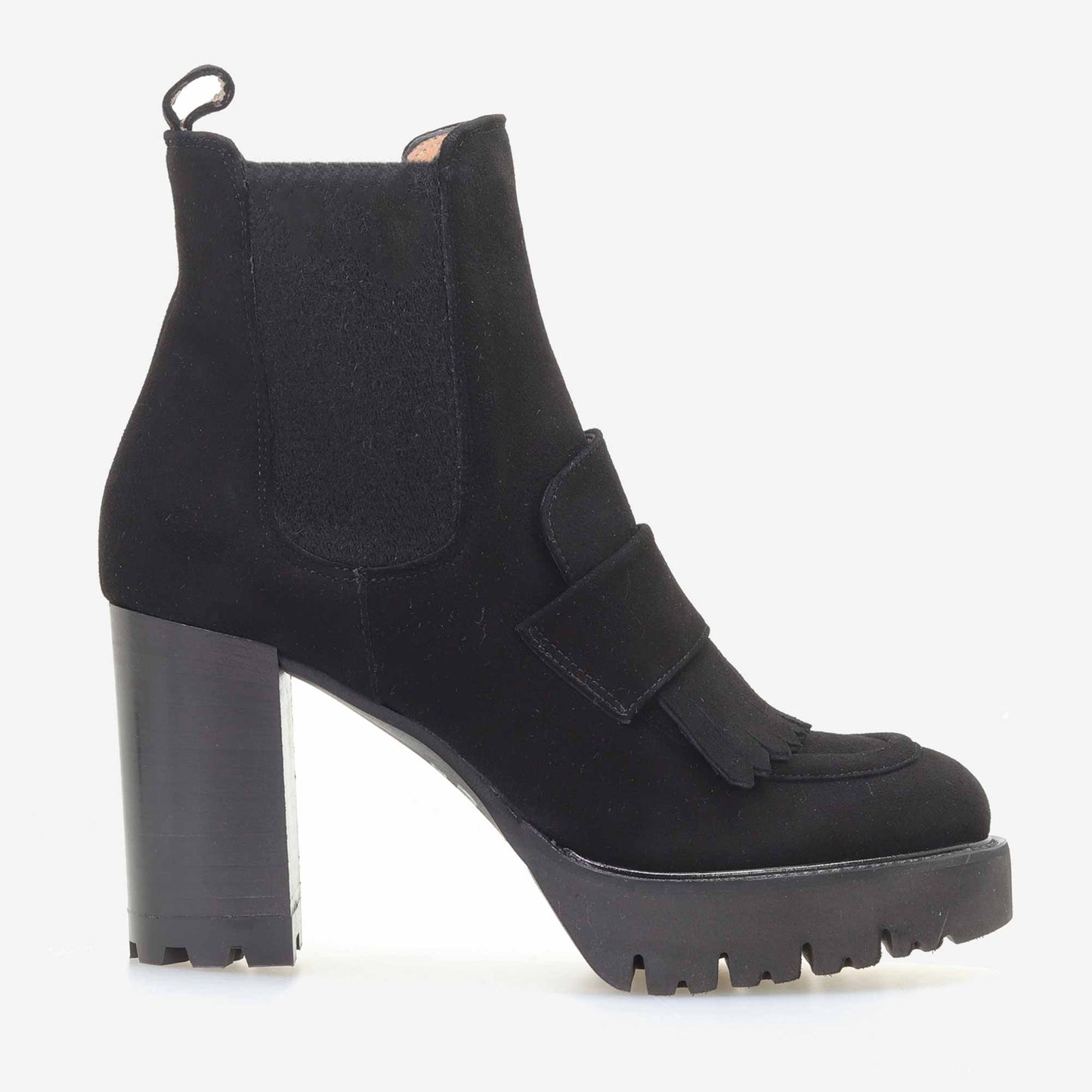 Botins camurça com franjas