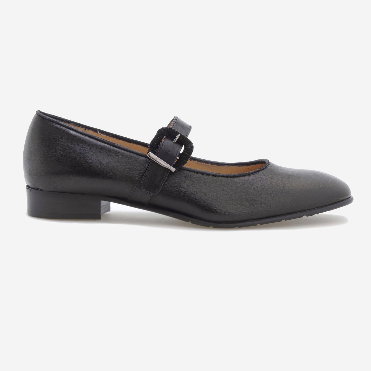 Sapatos Mary Jane em Pele