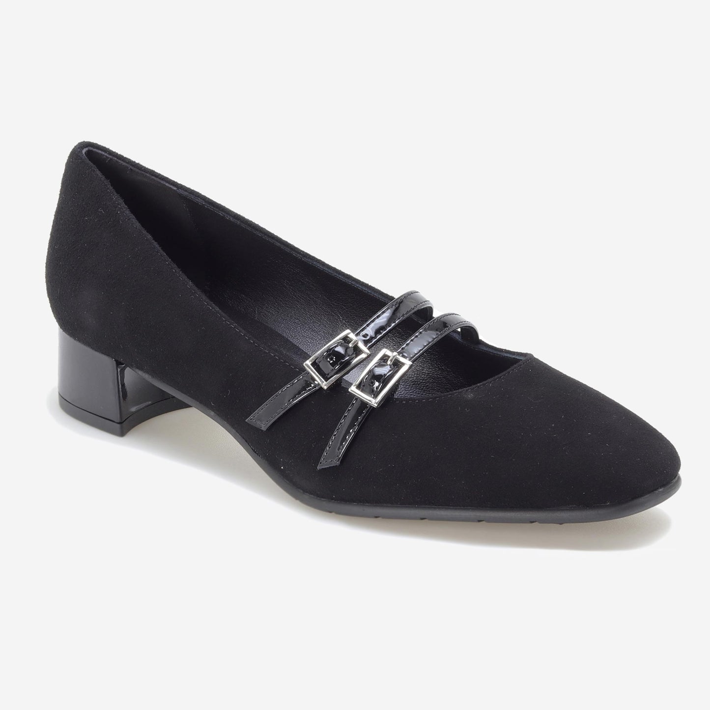 Sapatos Mary Jane com duas Fivelas