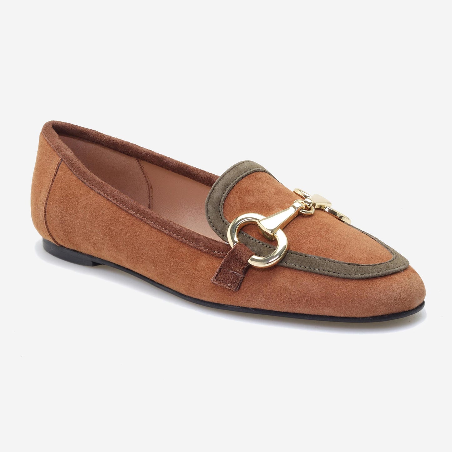 Mocassins de Camurça Bicolor