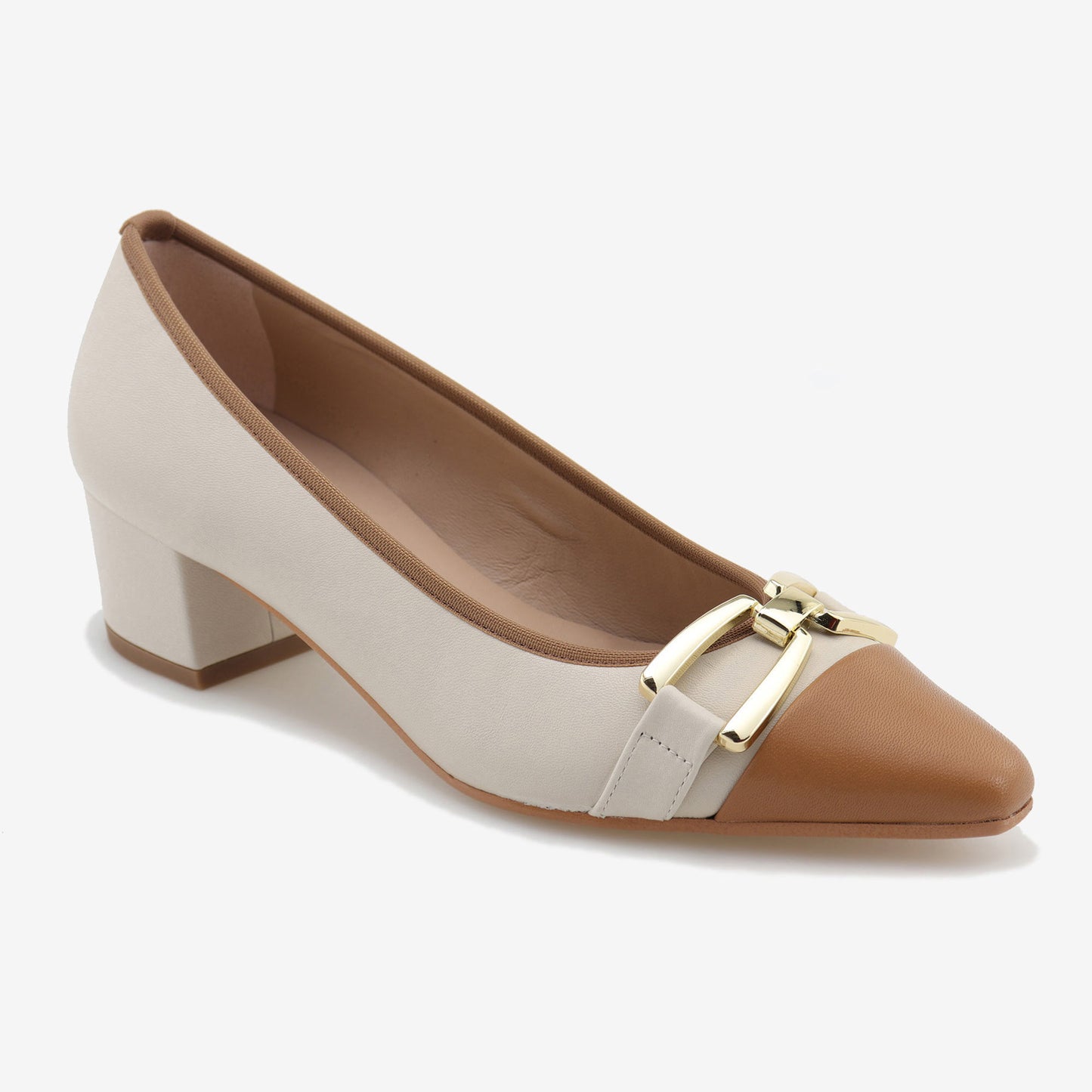 Scarpin bicolor