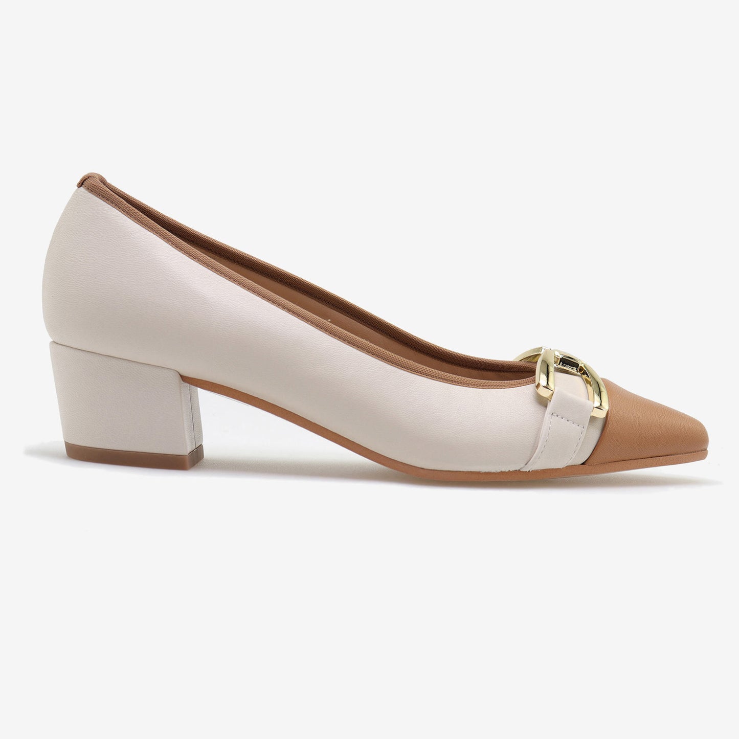 Scarpin bicolor