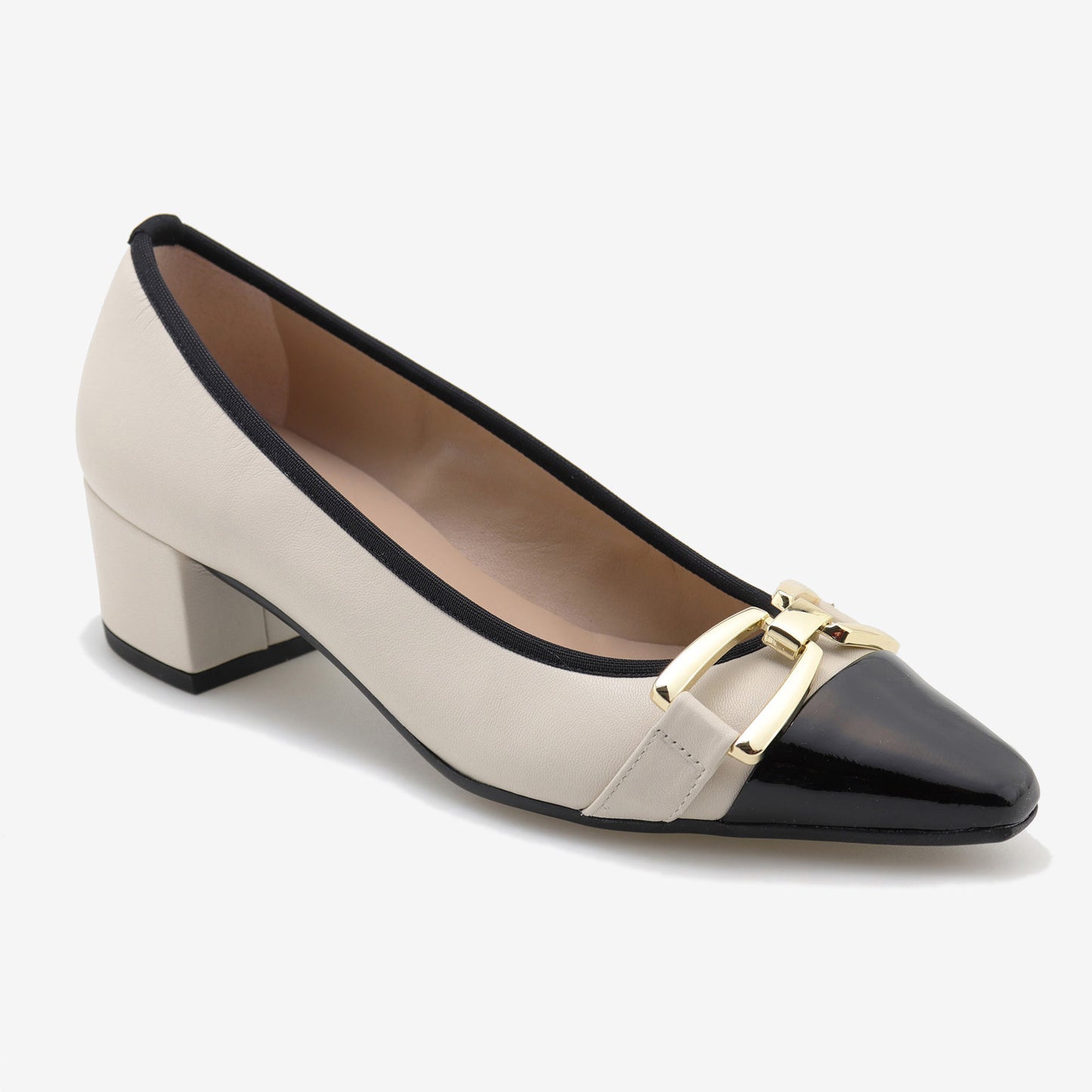 Scarpin bicolor