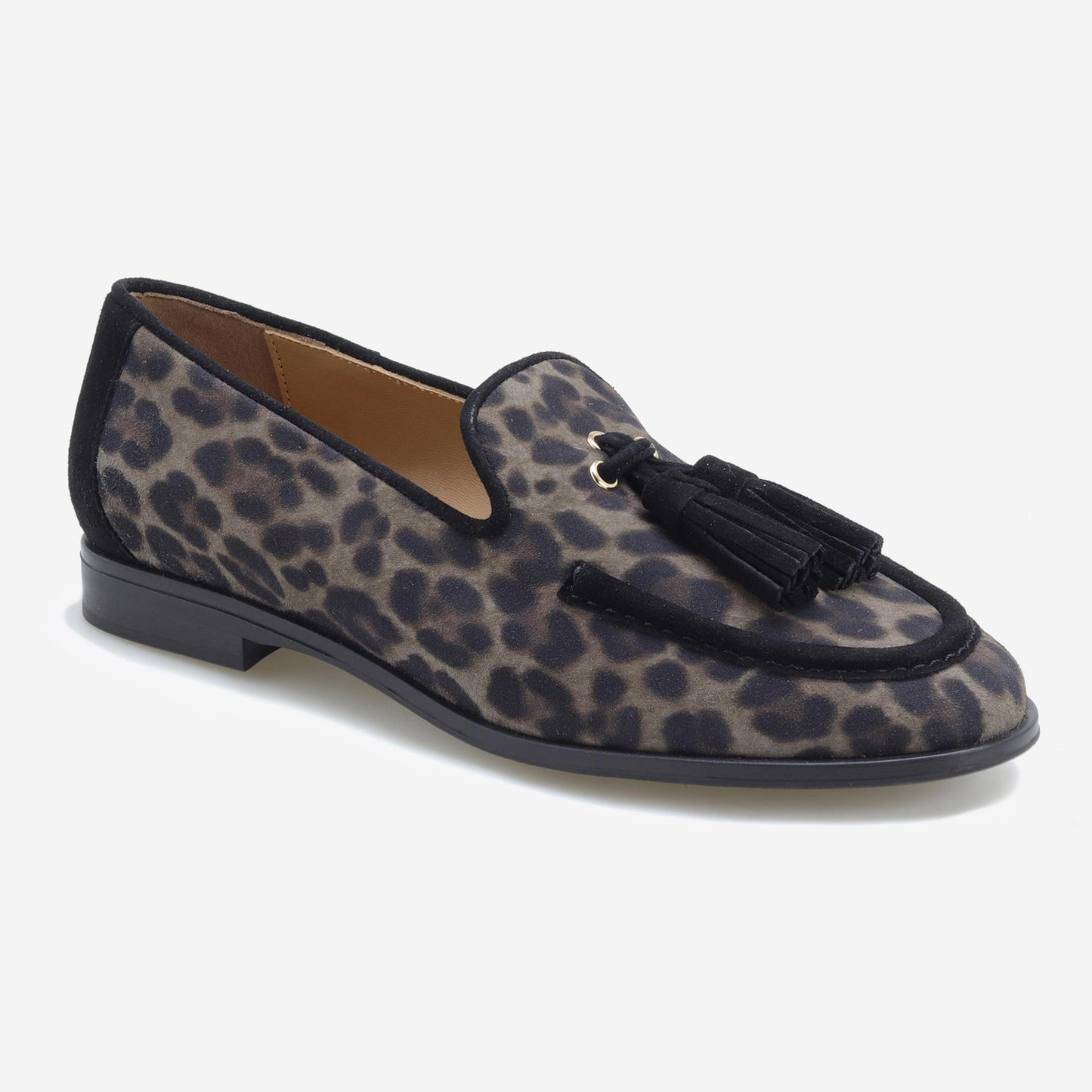 Mocassins Leopardo com Berloques