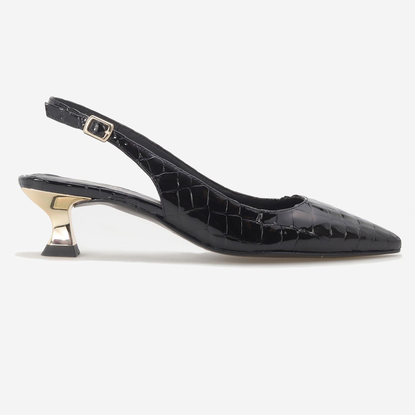 Sapatos Scarpin de Verniz Croco