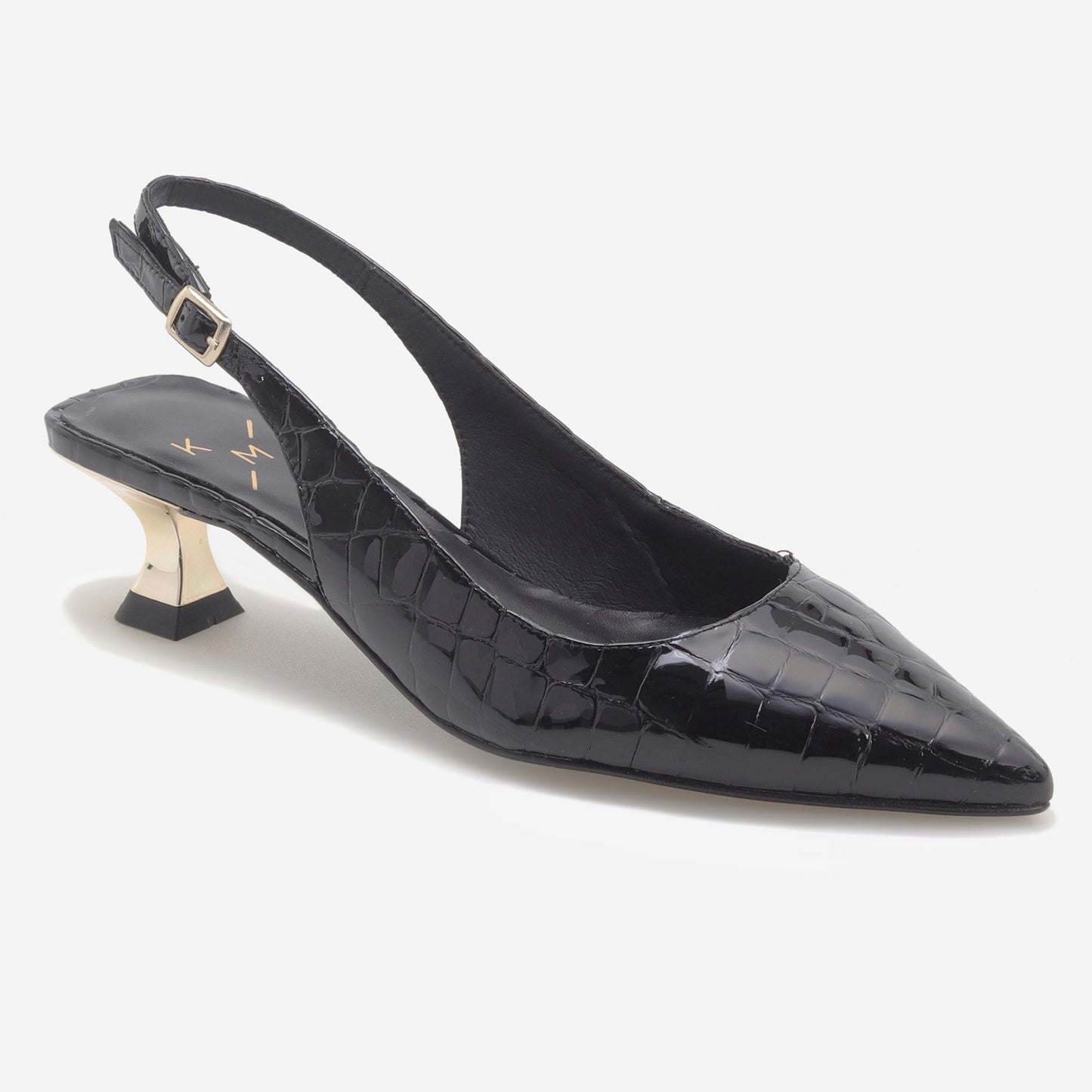 Sapatos Scarpin de Verniz Croco