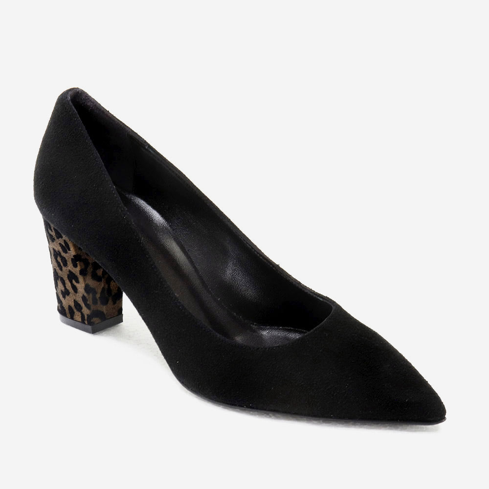 Scarpin salto leopardo