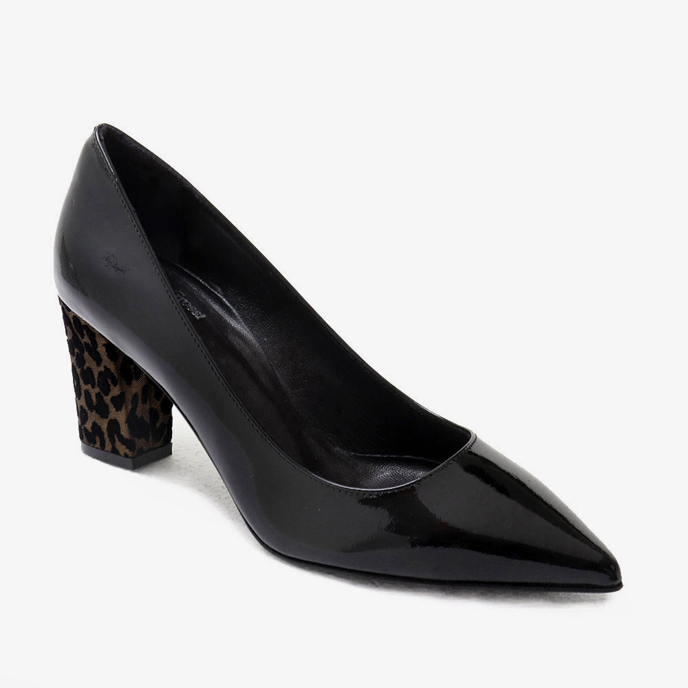 Scarpin salto leopardo