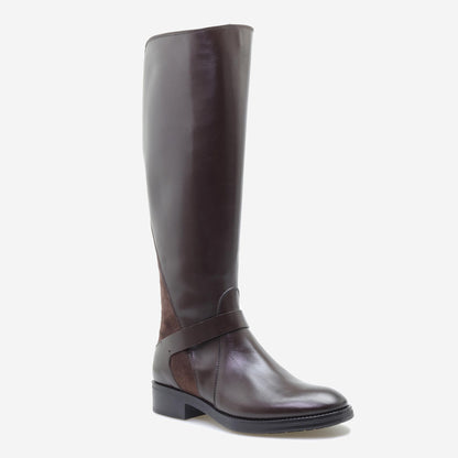 Botas de Pele e Camurça