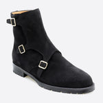 Load image into Gallery viewer, Suede ankle boots with buckles