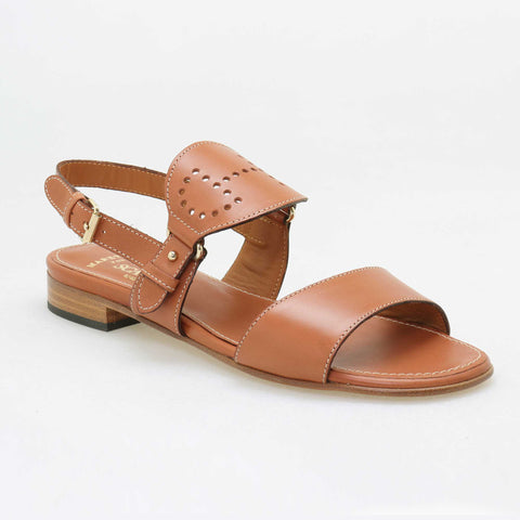 Sandal with perforated bridle