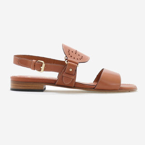 Sandal with perforated bridle