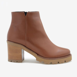Rubber sole ankle boot