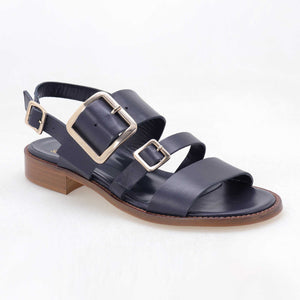 Sandal with buckles
