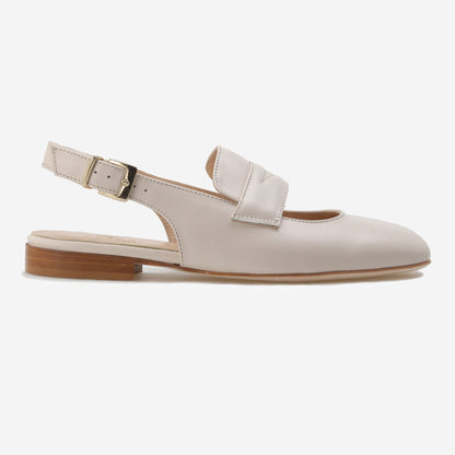 Mocassins em Pele aberto atrás