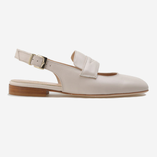 Mocassins em Pele aberto atrás