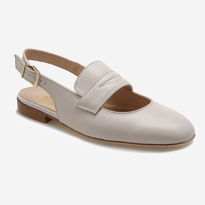 Mocassins em Pele aberto atrás