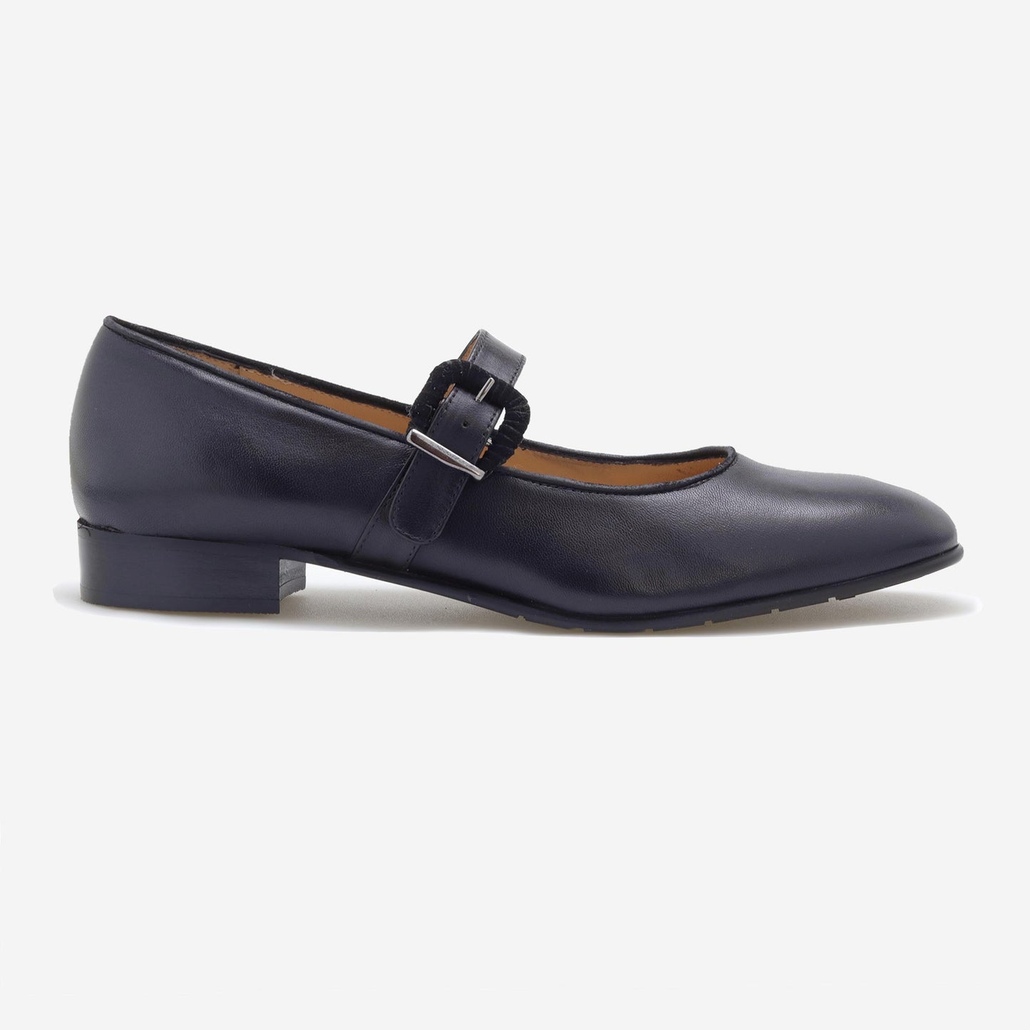 Sapatos Mary Jane em Pele