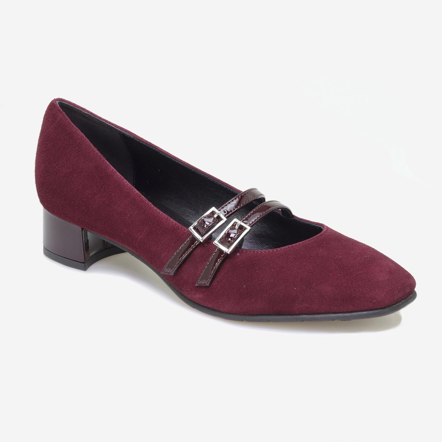Sapatos Mary Jane com duas Fivelas
