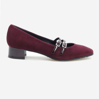 Sapatos Mary Jane com duas Fivelas