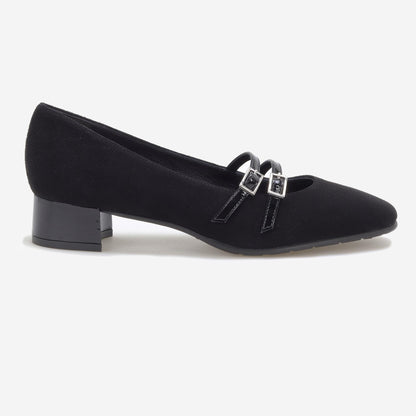 Sapatos Mary Jane com duas Fivelas