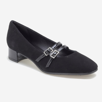 Sapatos Mary Jane com duas Fivelas