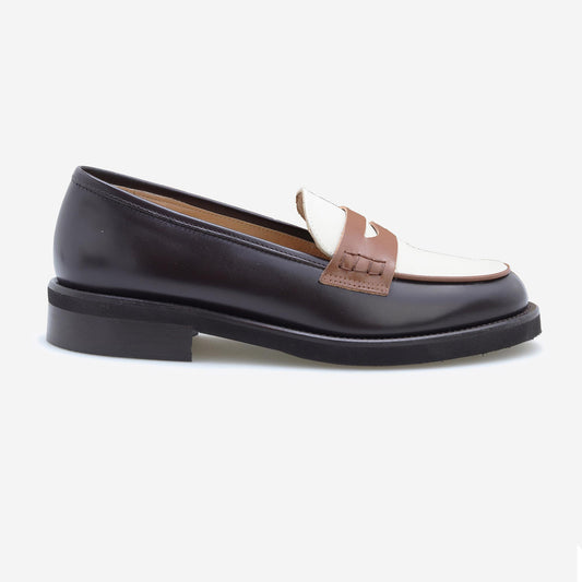 Mocassins em Pele Tricolor