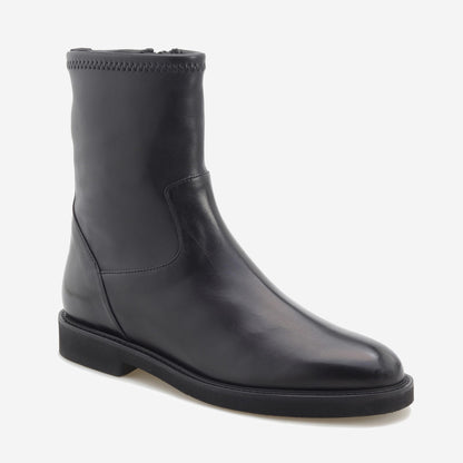Botins em Pele e Cano de Lycra