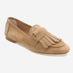 Load image into Gallery viewer, Women&#39;s suede loafers with fringes
