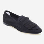 Load image into Gallery viewer, Women&#39;s suede loafers with fringes
