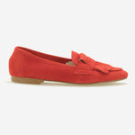 Load image into Gallery viewer, Women&#39;s suede loafers with fringes
