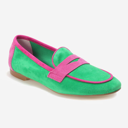 Mocassins de Camurça Tricolor