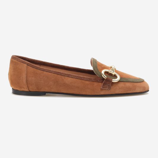 Mocassins de Camurça Bicolor