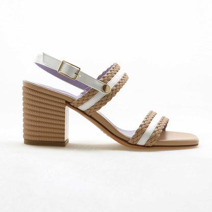 Women's woven leather sandal