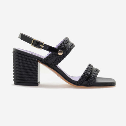 Women's woven leather sandal