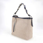 Load image into Gallery viewer, Raffia and leather bag