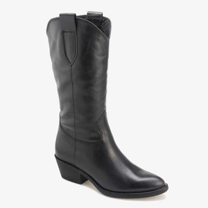 Mid-calf ankle boots