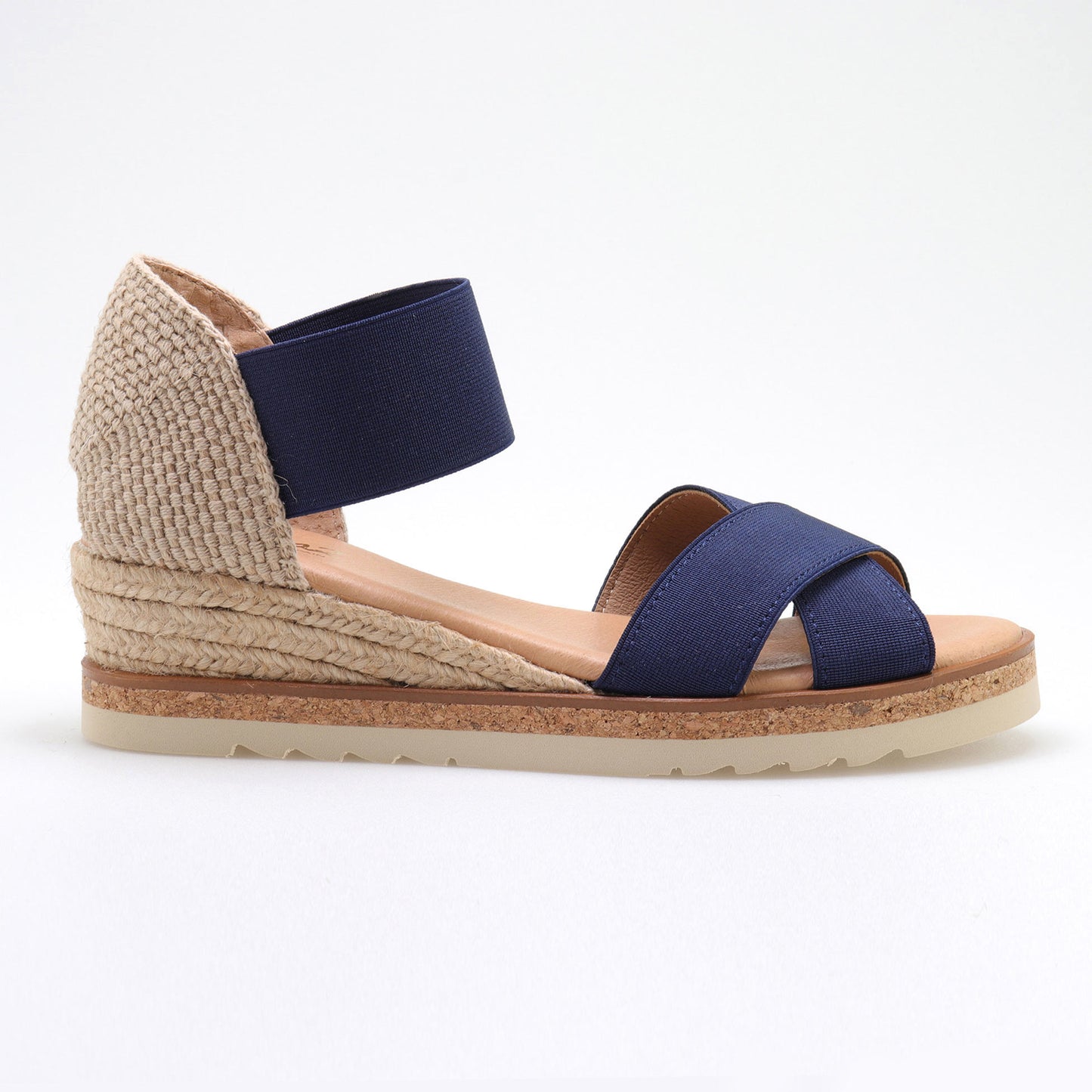 Summer espadrilles with crossed straps