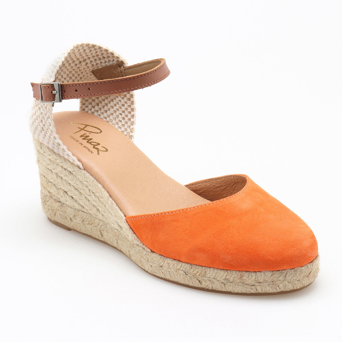 Summer espadrille suede leather strap