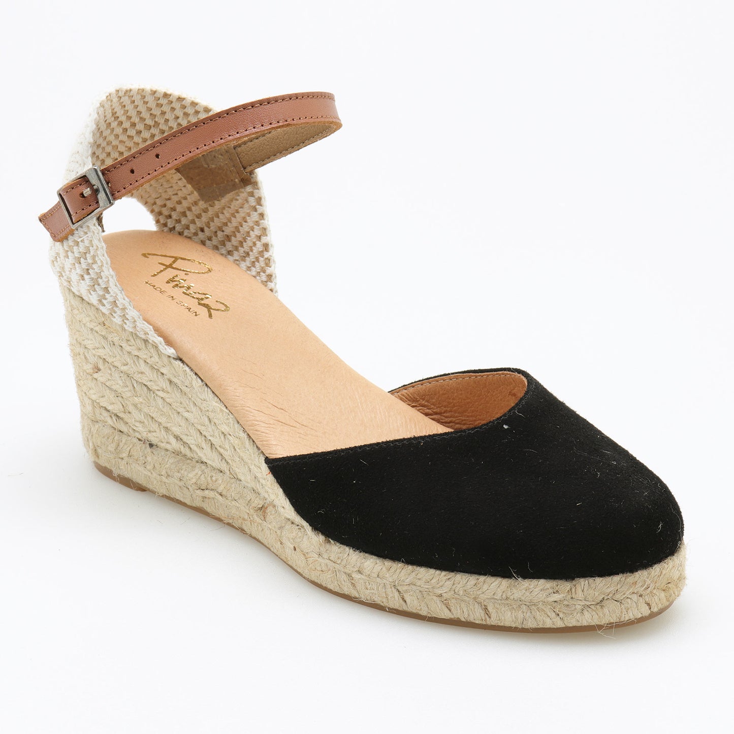 Summer espadrille suede leather strap