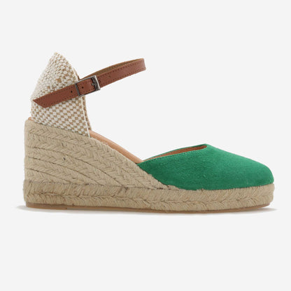 Summer suede espadrille