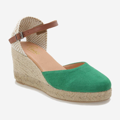 Summer suede espadrille