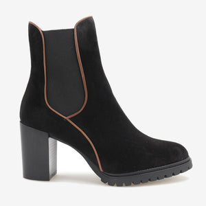 Suede ankle boot