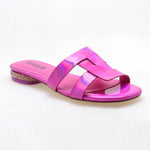 Load image into Gallery viewer, Metallic leather sandals