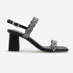 Upload image to gallery viewer, Rhinestone strappy sandal