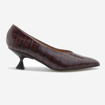 Sapatos Scarpin Croco