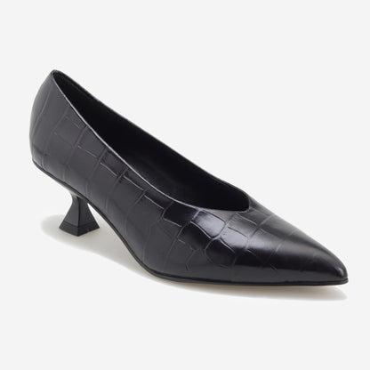 Sapatos Scarpin Croco