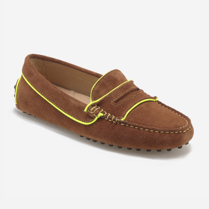 Mocassins de Camurça Bicolor